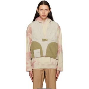 Nicholas Daley Five Pocket Side Tie Linen Vest Mens Size Large